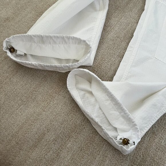 MICHAEL Michael Kors High Rise Wide Leg Cotton Cargo Pants 2 - Picture 10 of 11